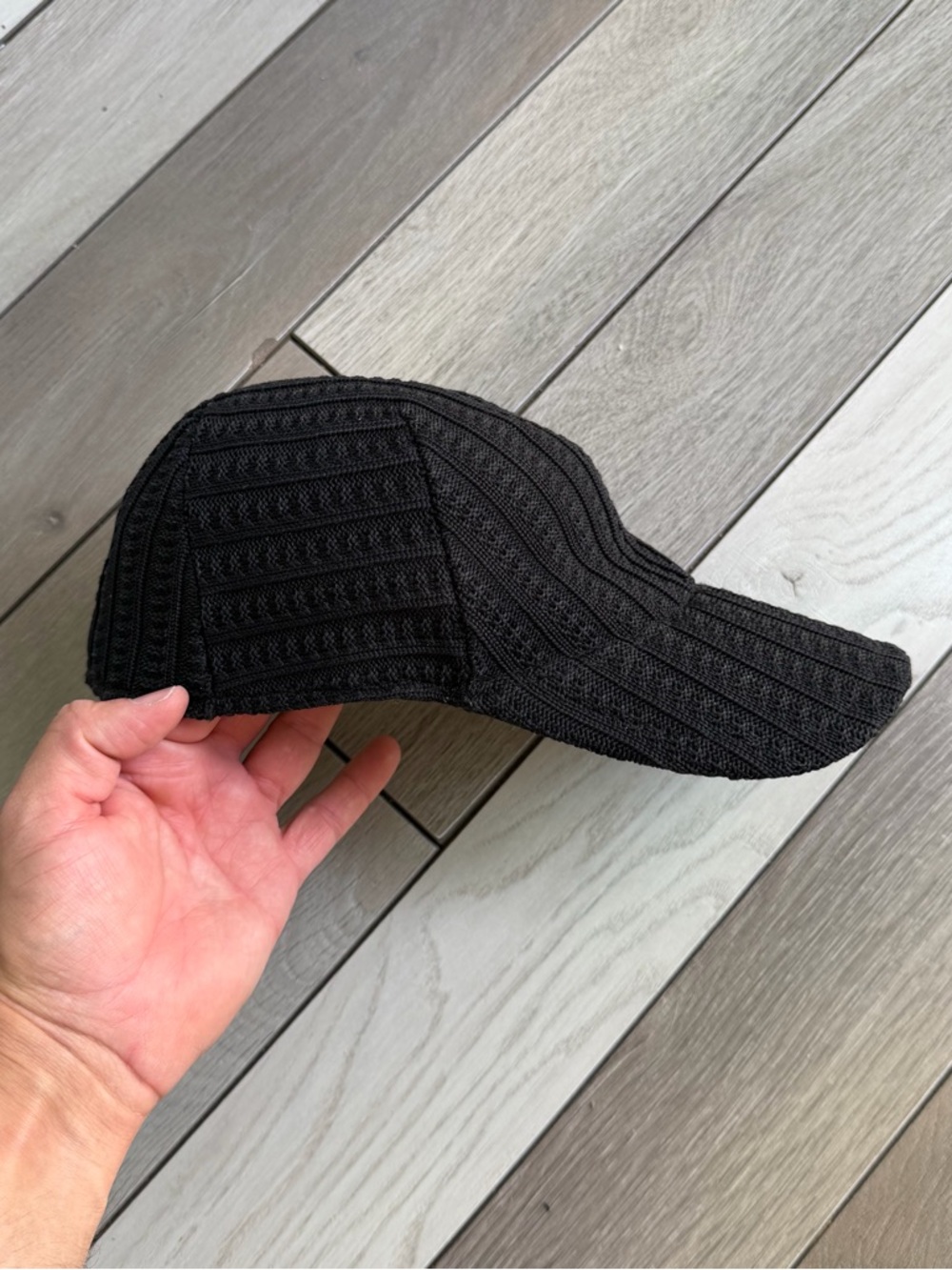 AIR JORDAN Vintage Y2K Jumpman Knit Cableknit Woven Flex Fit Hat Cap - Picture 5 of 8